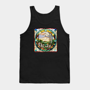 Spotted Cap Flush Stained Glass Tank Top